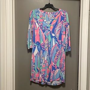 Lilly Pulitzer 3/4 sleeve dress size Small
